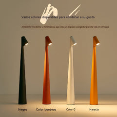 Lámpara de mesa/luz nocturna ajustable, lámpara de dormitorio portátil con sensor táctil | Carga USB