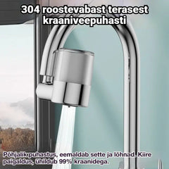 💧✨ 304 roostevabast terasest kraaniveefilter | Sügavpuhastus, eemaldab sette ja lõhnad, kiire paigaldus, ühildub 99% kraanidega 🚰
