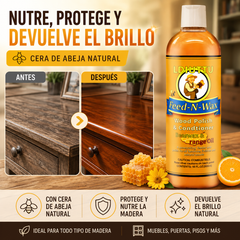 🔥Oferta por tiempo limitado✨Crema de cera de abeja natural de alta eficacia para pulir y limpiar madera.
