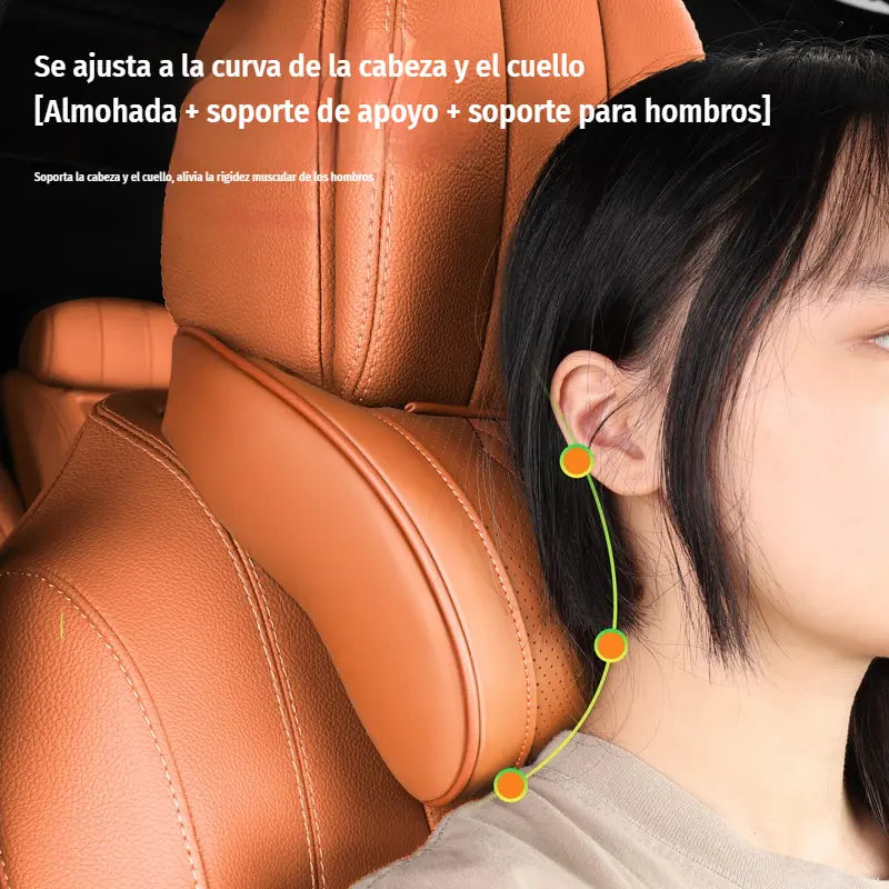 💆 Apoyacabeza de memoria con diseño ergonómico – Alivia la fatiga cervical en cada trayecto 🛣️