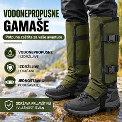 📢📢 50% POPUSTA!🚶‍♂️Podesive uniseks gamaše za van, otporne na zmije, izrađene od izdržljive i otporne na habanje tkanine, prikladne za lov i planinarenje.