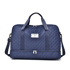 🔥【¡Oferta por tiempo limitado!】🔥Elegante bolsa de viaje de gran capacidad con diseño de separación para uso húmedo y seco, adecuada para yoga y fitness.