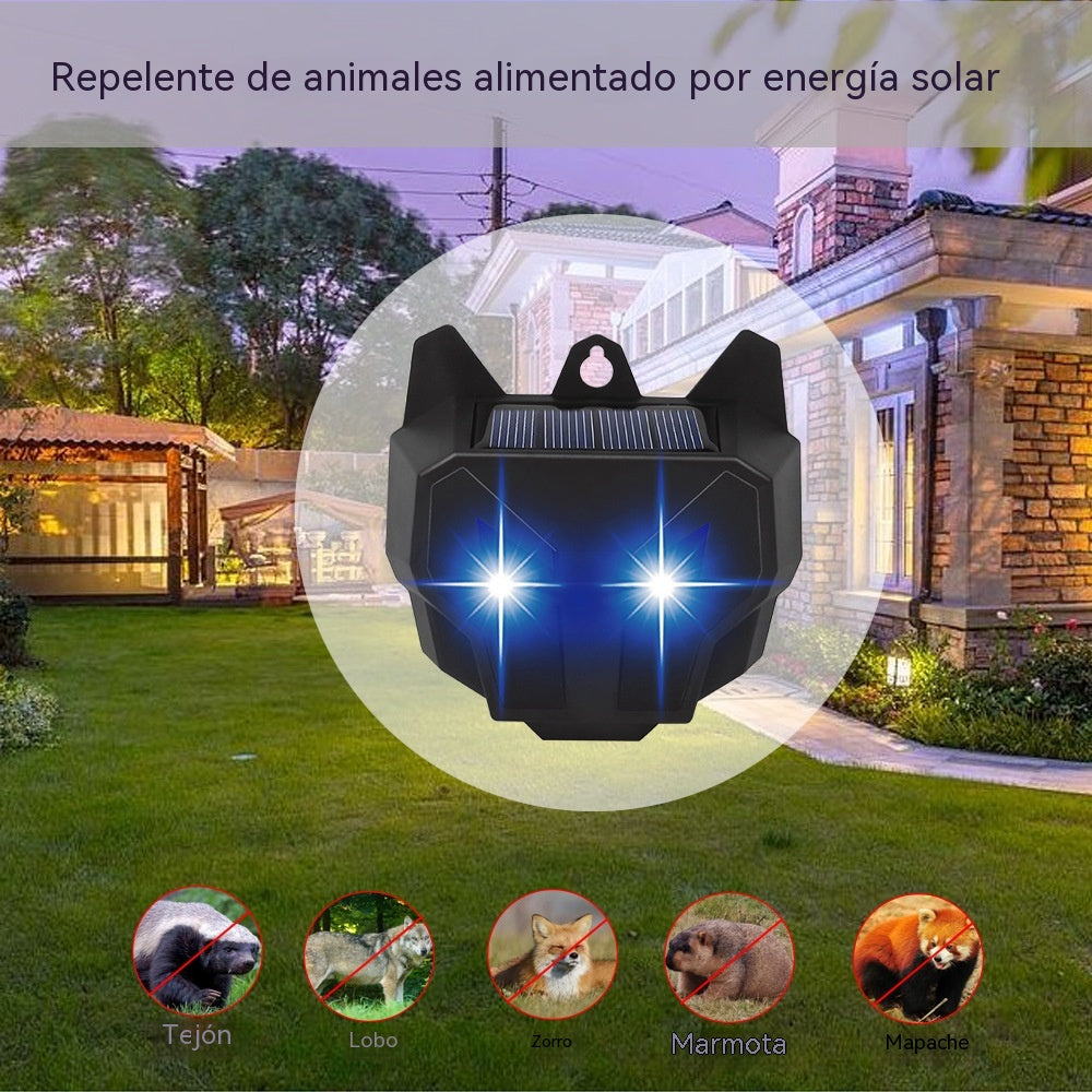 🔥【Oferta por tiempo limitado】Huerto Estanque de peces Campo de arroz Repelente solar de aves Alarma de luz y sonido