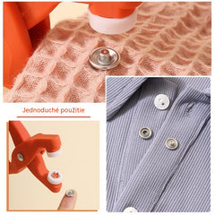 👕 Kliješta za postavljanje + 150 gumba 🧵 Kliješta za postavljanje gumba bez šivanja + 150 uključenih gumba – Popravite odjeću u nekoliko sekundi! ✨