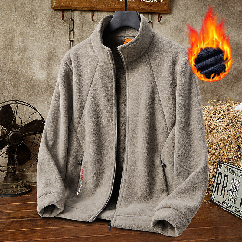 【M-5XL】Chaqueta de Terciopelo Grueso de Lana para Hombre, Talla Grande, Cálida y Cómoda para Otoño e Invierno【40% de Descuento】