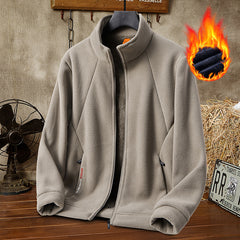 【M-5XL】Chaqueta de Terciopelo Grueso de Lana para Hombre, Talla Grande, Cálida y Cómoda para Otoño e Invierno【40% de Descuento】