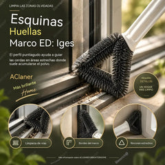 🔥Compre 1 y obtenga 1 gratis（2 piezas）🧹Cepillo para limpiar mosquiteras, elimina el polvo fácilmente🧽Cerdas duraderas, limpieza profunda sin necesidad de desmontar🪟
