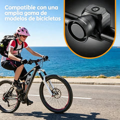 🔔2 unidades a 28 euros⚡ Claxon Eléctrico para Bicicleta 120 dB – Recargable por Tipo‑C, Impermeable IP4, Campana de Seguridad para MTB y Plegable 🚲💨