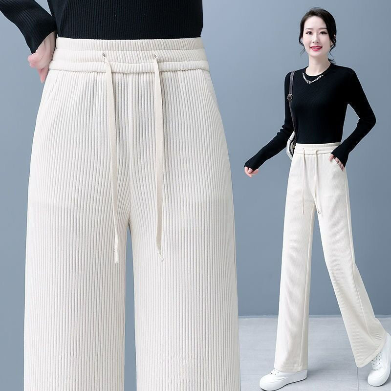 🔥【M-3XL】【40-110KG】👖Nove ženske elastične hlače širokog kroja