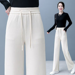 🔥【M-3XL】【40-110KG】👖Nove ženske elastične hlače širokog kroja