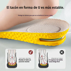 💥【Compra uno y llévate otro gratis：2 pares】👟Plantillas cómodas con cojín de aire y efecto de aumento de estatura 📈