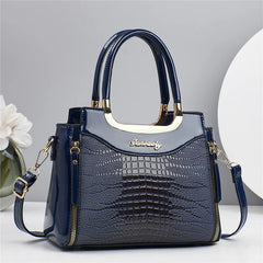 💎Oferta imperdible 2026✨ Bolso de mano vintage brillante con relieve de cocodrilo para mujer: elegante, espacioso y con un estilo impecable.
