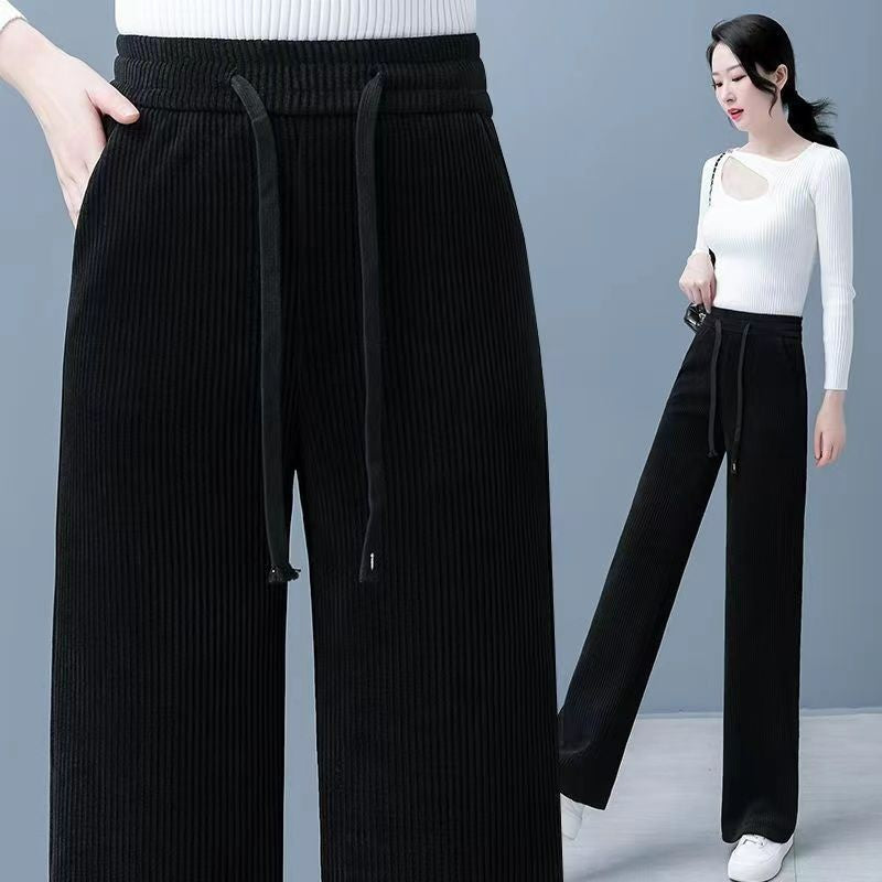 🔥【M-3XL】【40-110KG】👖Nove ženske elastične hlače širokog kroja