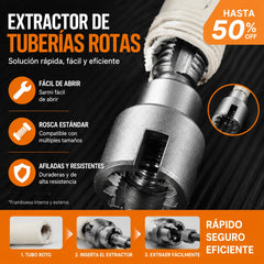 🔩 🔥Broca integrada para instalación de tuberías PPR: ¡fácil de usar y sin soldadura! [Juego de dos piezas: apto para tuberías de 1/2 pulgada y 3/4 de pulgada]