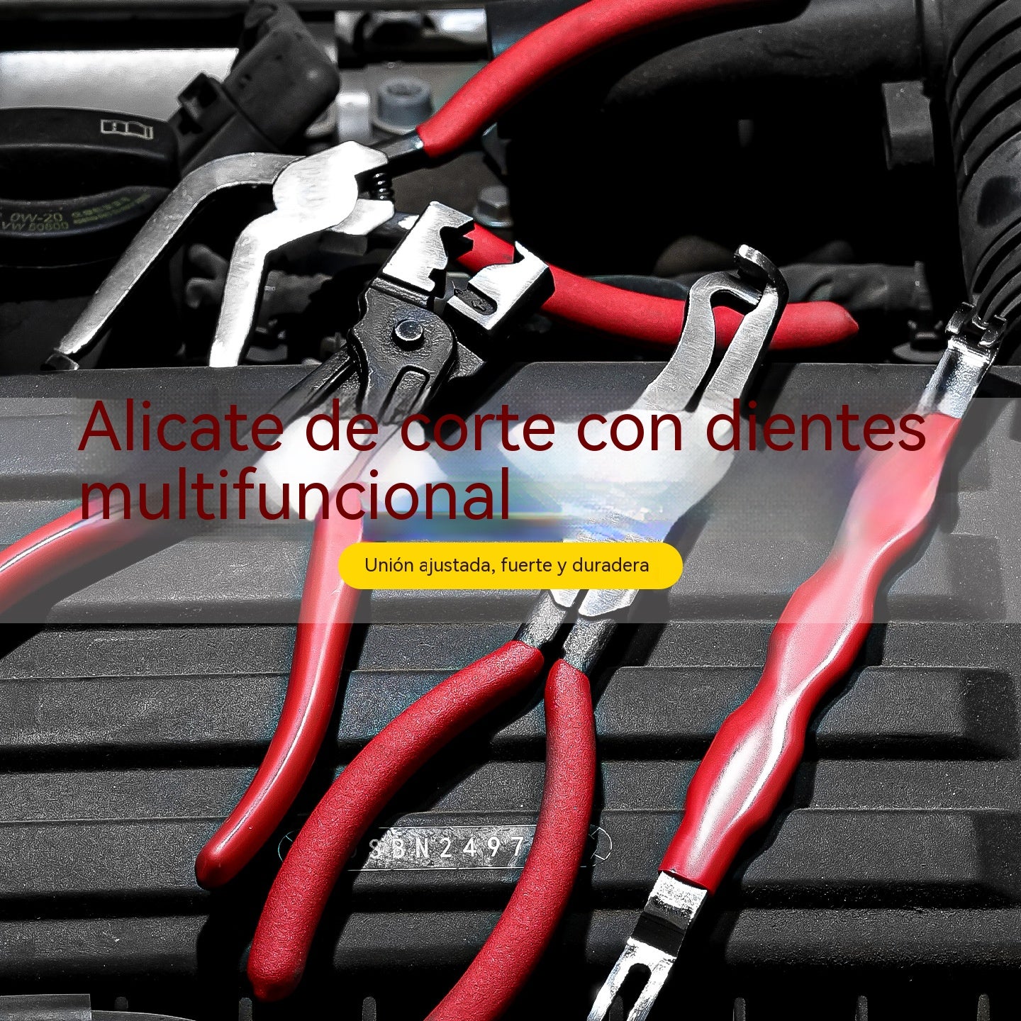 【3 pieza】Juego de alicates multifuncionales para reparación de automóviles [Alicates para grapas + Palanca + Alicates para terminales de batería]