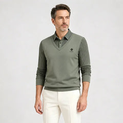 👔Krajeva godina rasprodaje🔥【M-4XL】Muški dvodijelni set od vrhunskog kašmira, topao i svestran.