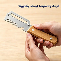 【Kup 1, drugi gratis (2 sztuki) 】 Wielofunkcyjna obieraczka kuchenna 3 w 1: obiera, kroi i otwiera butelki!