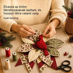 🎇🎄Steppelt karácsonyi ajtódísz varrókészlet (7 minta)