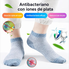 🔥10 pares⚡🧦 Calcetines transpirables antibacterianos y antiolor para hombre