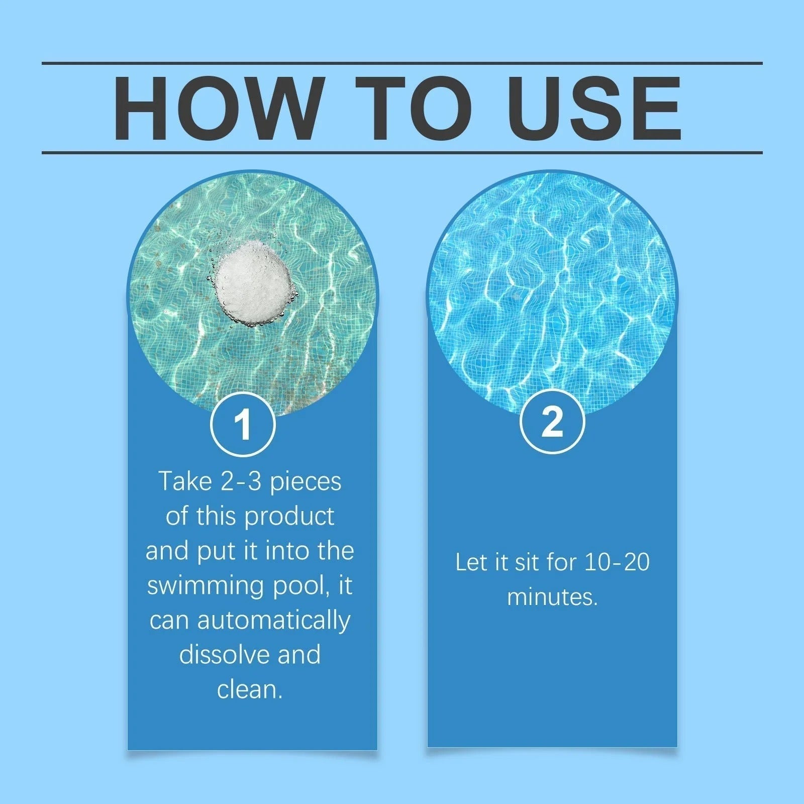【Compra 2 y llévate 1 gratis】🏊‍♂️Pastillas multifuncionales para la limpieza de piscinas, eliminan la suciedad y los olores del agua, dejando el agua de la piscina cristalina🌊✨