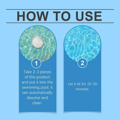 【Compra 2 y llévate 1 gratis】🏊‍♂️Pastillas multifuncionales para la limpieza de piscinas, eliminan la suciedad y los olores del agua, dejando el agua de la piscina cristalina🌊✨