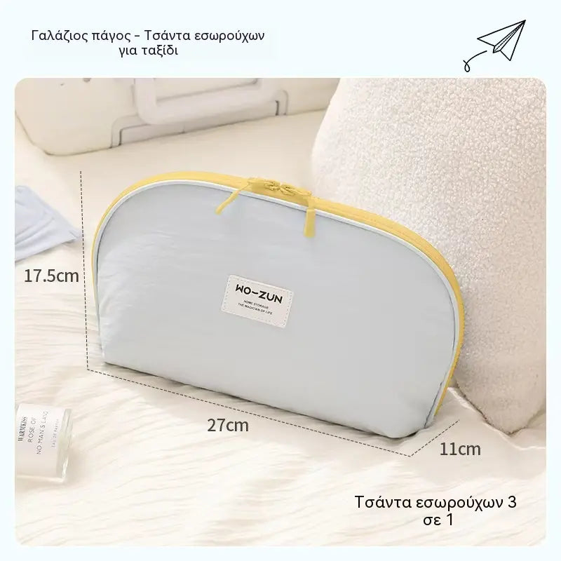 🧳💕 Estuche organizador de viaje portátil para ropa interior: almacenamiento separado para sujetadores, braguitas y calcetines.