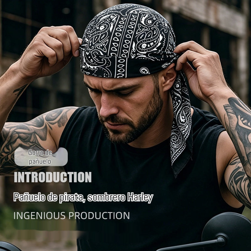 🏝【Paquete económico – 5 piezas】Gorra/diadema estilo hip-hop retro, absorbente del sudor, transpirable y que no resulta sofocante.
