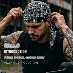🏝【Paquete económico – 5 piezas】Gorra/diadema estilo hip-hop retro, absorbente del sudor, transpirable y que no resulta sofocante.
