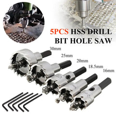 💪🔩【5 piezas】【16-30mm】Abridor/broca de metal de alta velocidad