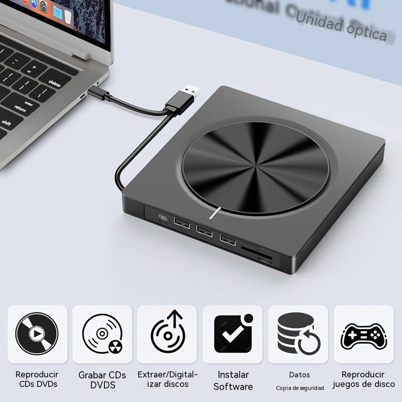 📢📢¡50% de descuento! 💿💻 Lector de CD/DVD Externo – Plug & Play, Portátil y Compatible con Mac/Windows