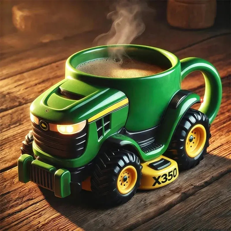 🚛☕ Taza 3D con forma de vehículo – Interior de acero inoxidable, regalo creativo para amantes de la mecánica ✨🔧
