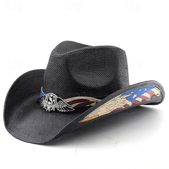 🤠🤠Nuevo sombrero de vaquero occidental para montar a caballo, sombrero cubierto para exteriores, sombrero de águila