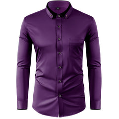 🔥✨【Nuevos estilos de otoño】【38-44 】🔥👕Elástico camisa de negocios transpirable para casual y de moda