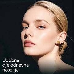 📢📢50% popusta!! 🎆Ženske šarene naušnice s vatrometom – kubni cirkonij, pozlaćene 18-karatnim zlatom