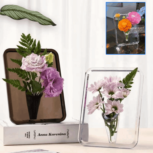 🔥🌼【1 piezas 24 euros】Florero con marco de fotos de escritorio de alta calidad