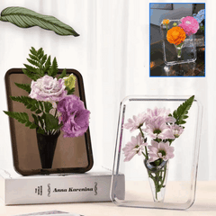 🔥🌼【1 piezas 24 euros】Florero con marco de fotos de escritorio de alta calidad