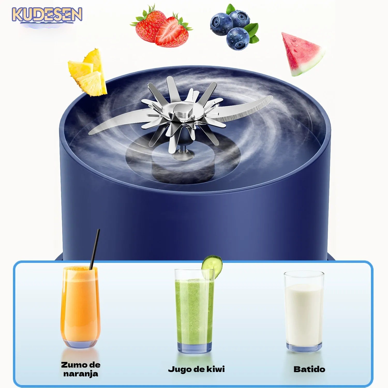 📢📢¡Último día – 50 % de descuento!⏰Vaso exprimidor portátil con mezclador – inalámbrico y potente 🍓 para casa y para llevar contigo