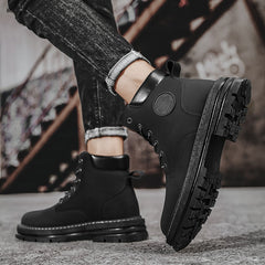 💪Zapatos altos retro para hombre de otoño e invierno, estilo retro británico
