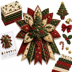 🎇🎄Set za šivanje prošivenih božićnih ukrasa za vrata (7 dizajna)