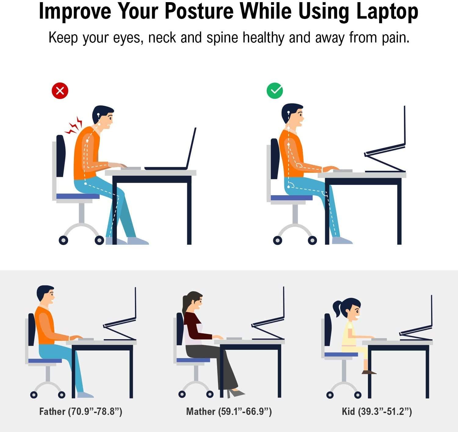 💻Soporte para computadora portátil Aleación de aluminio Soporte giratorio de aleación de aluminio
