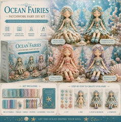 🌸50% de descuento - Serie de costura de cuentos de hadas - Set de muñecas de hadas de patchwork para hacer tú mismo✨👼