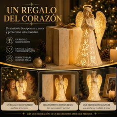 😇Luces navideñas de ángeles guardianes: símbolos de esperanza, amor y protección.