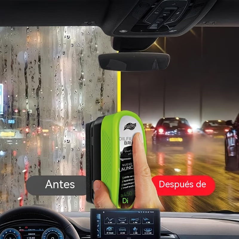 🔥【Compra 1 y llévate 1 gratis】🚗✨Esponja limpiadora de película de aceite para cristales de coche, eliminación de manchas súper eficaz
