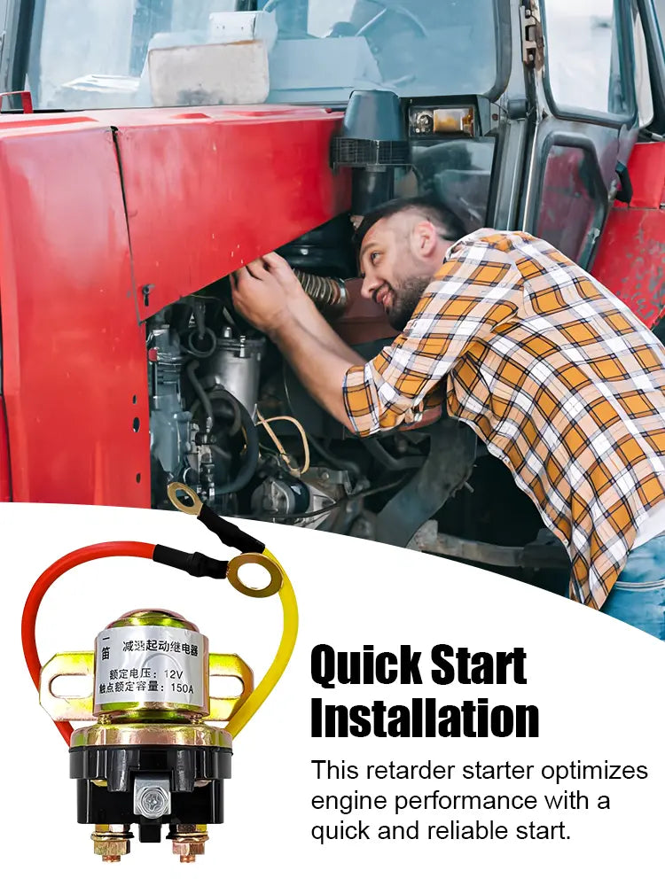 【Compra 1, llévate 1 gratis】🚚Relé de arranque de motor de 12 V/24 V, adecuado para automóviles, vehículos agrícolas, etc.