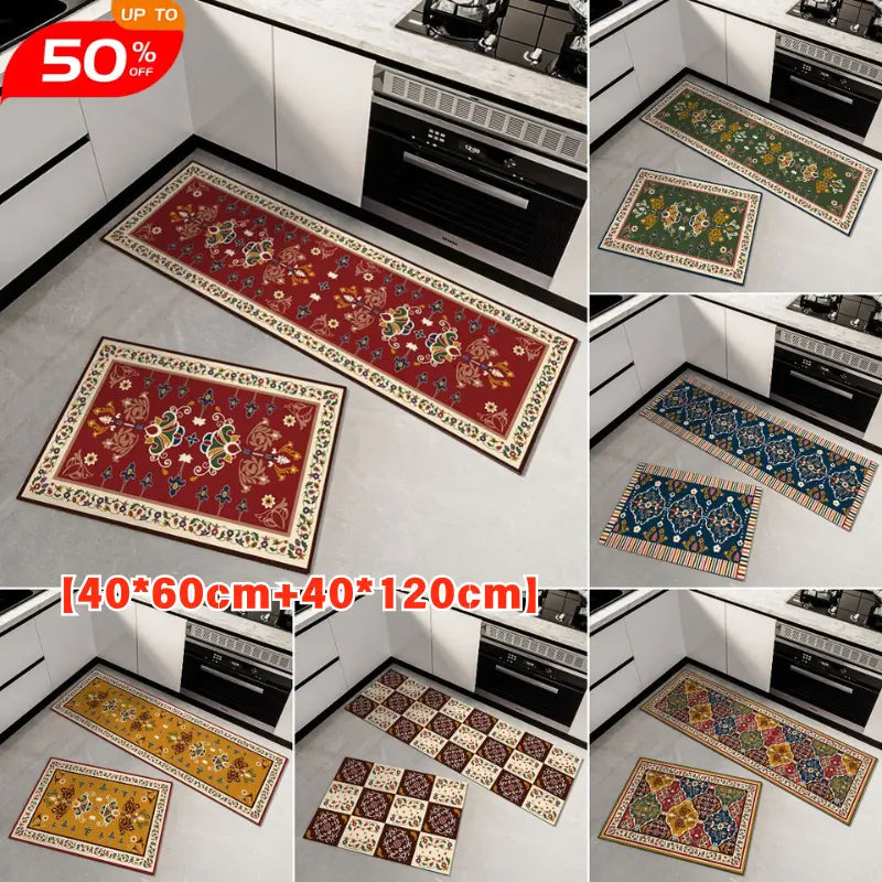 【40*60+40*120cm】💧Alfombrilla súper absorbente｜40×60+40×120cm, antideslizante y de secado rápido para el hogar
