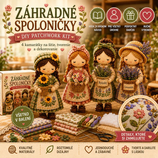 🎁Posledný deň: Využite zľavu 49 %! 🧵 Miniatúrna patchworková sada zo série Miniature World.