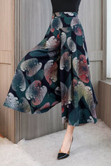 🔥【39%OFF】【XL-5XL】Pantalones de cintura alta, sueltos y adelgazantes con estampado de nueve puntos