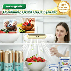 🔋❄️ Purificador de Aire Recargable para Nevera | Elimina Olores con Ozono e Iones Negativos | Portátil y sin Cables 🍃