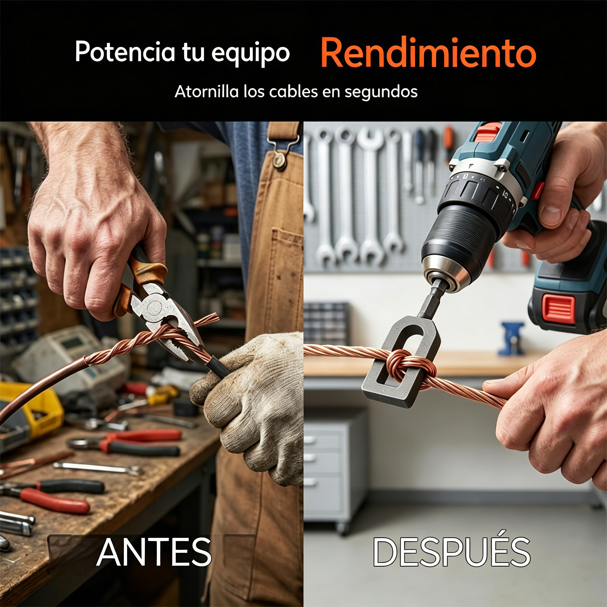 【5 unidades 25 euros】Taladro universal con cable trenzado para taladros eléctricos
