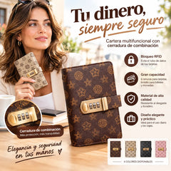 📓💰🔐Se utiliza una libreta protegida con contraseña para guardar cheques, dinero en efectivo, tarjetas bancarias y diversos comprobantes.